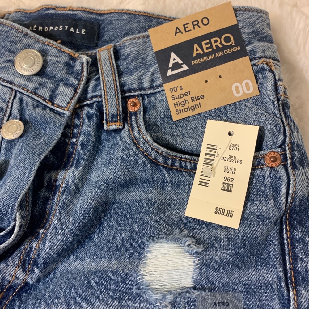 aéropostale super high rise 90s jeans
